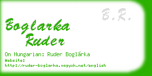 boglarka ruder business card